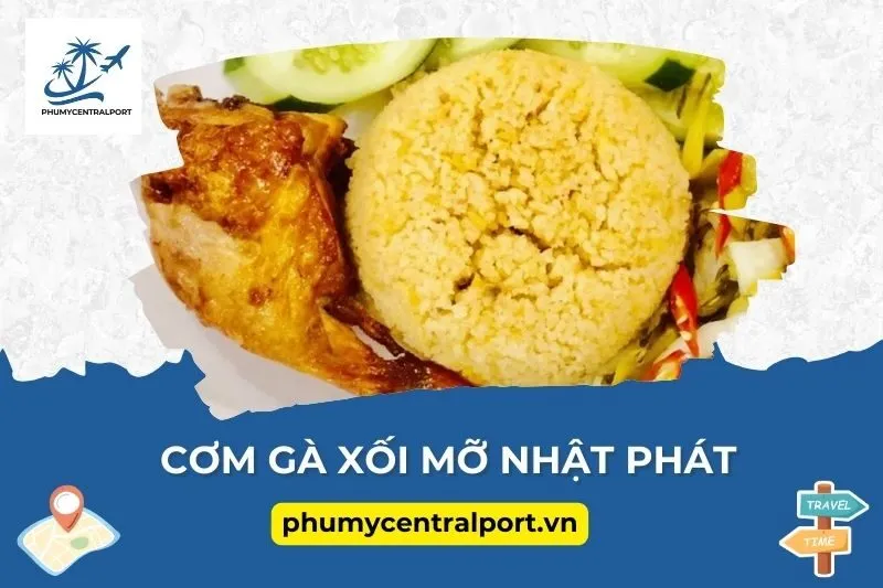 Cơm gà xối mỡ Nhật Phát