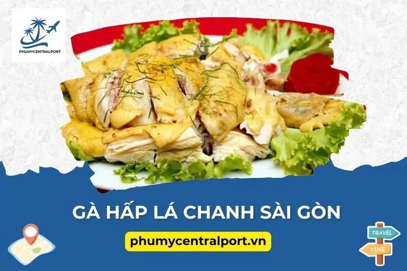 Gà hấp lá chanh Sài Gòn